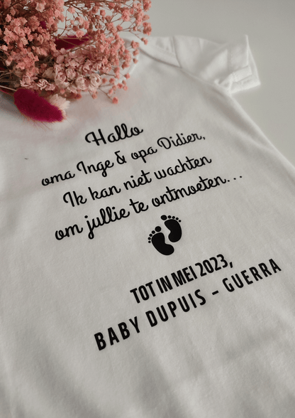 Gepersonaliseerde romper, body voor babys