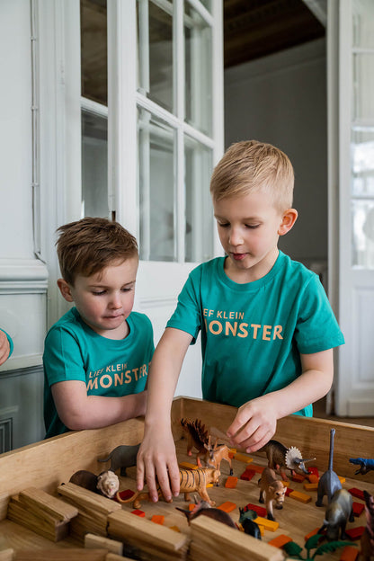 UITVERKOOP: Lief klein monster kinder T-shirt (-35%)