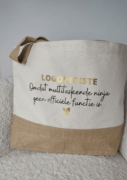 Gepersonaliseerde boodschappentas, strandtas