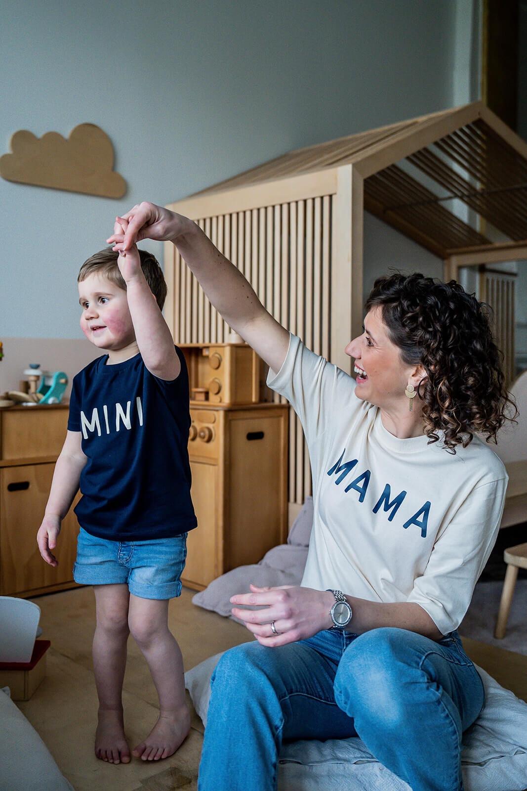 Gepersonaliseerd T-shirt voor kind en mama, matching