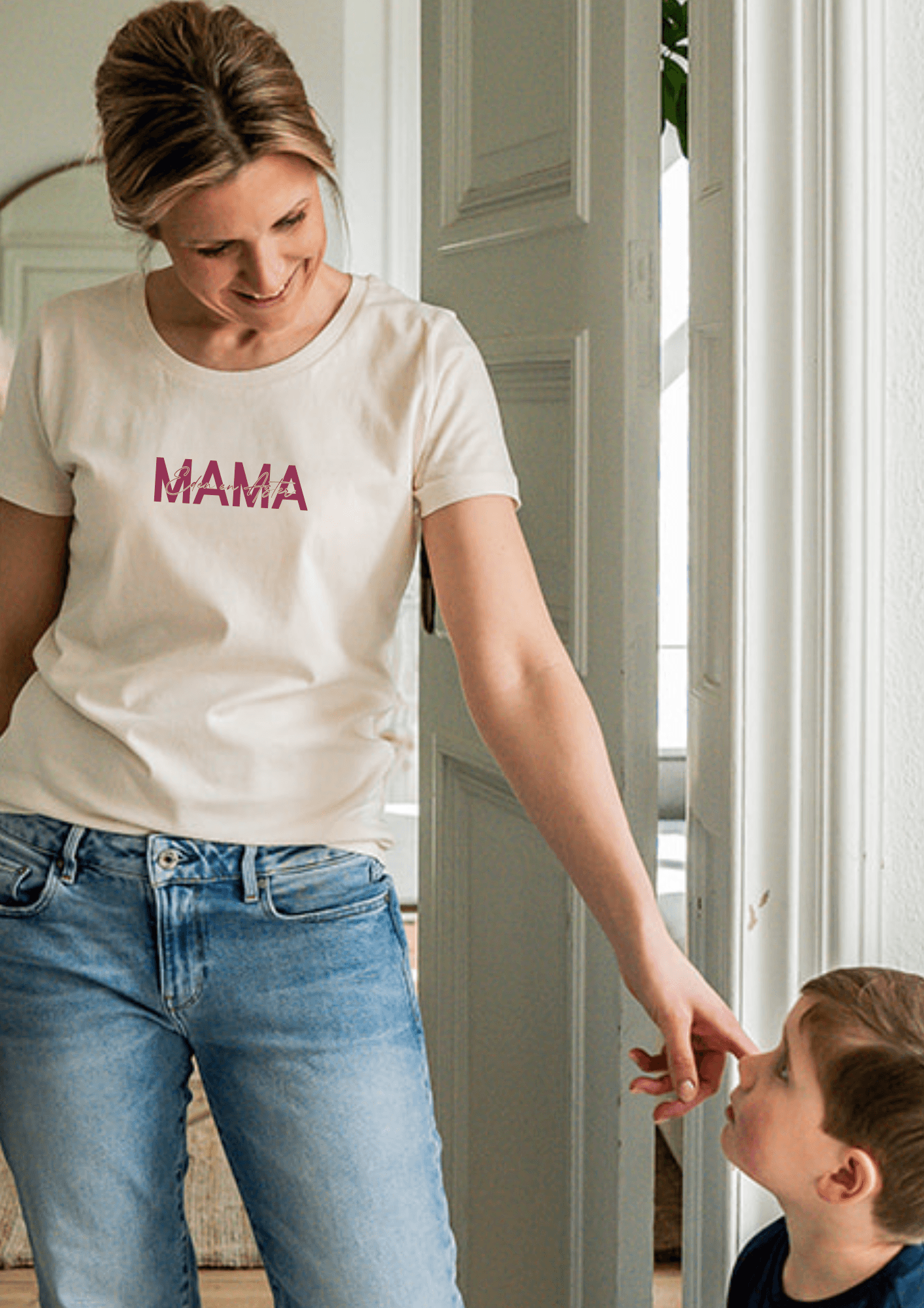T-shirt mama met namen kinderen